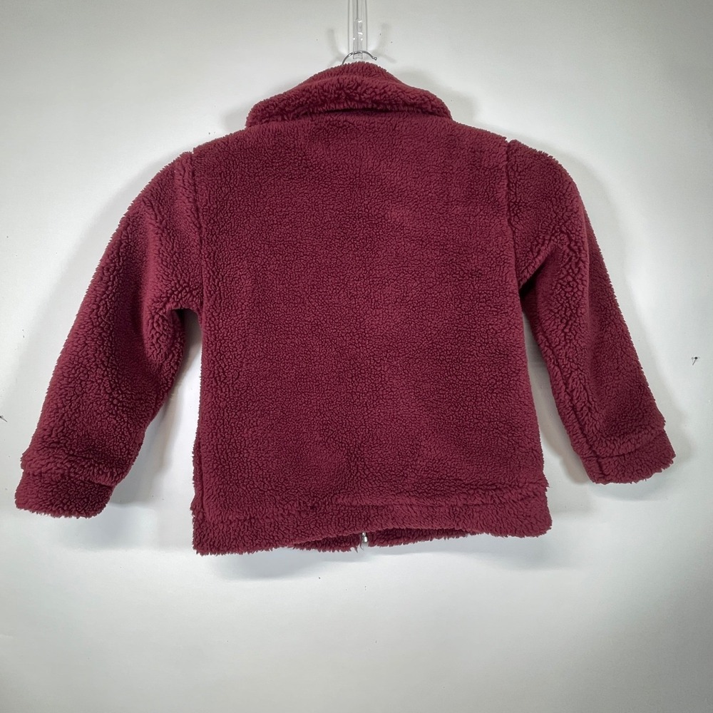 Elodie Girl Sherpa Teddy Jacket Dusty Rose Full Zip Girls L 13-14 - Picture 5 of 9